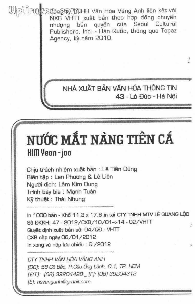 Nước Mắt Nàng Tiên Cá Chapter 3 trang 1