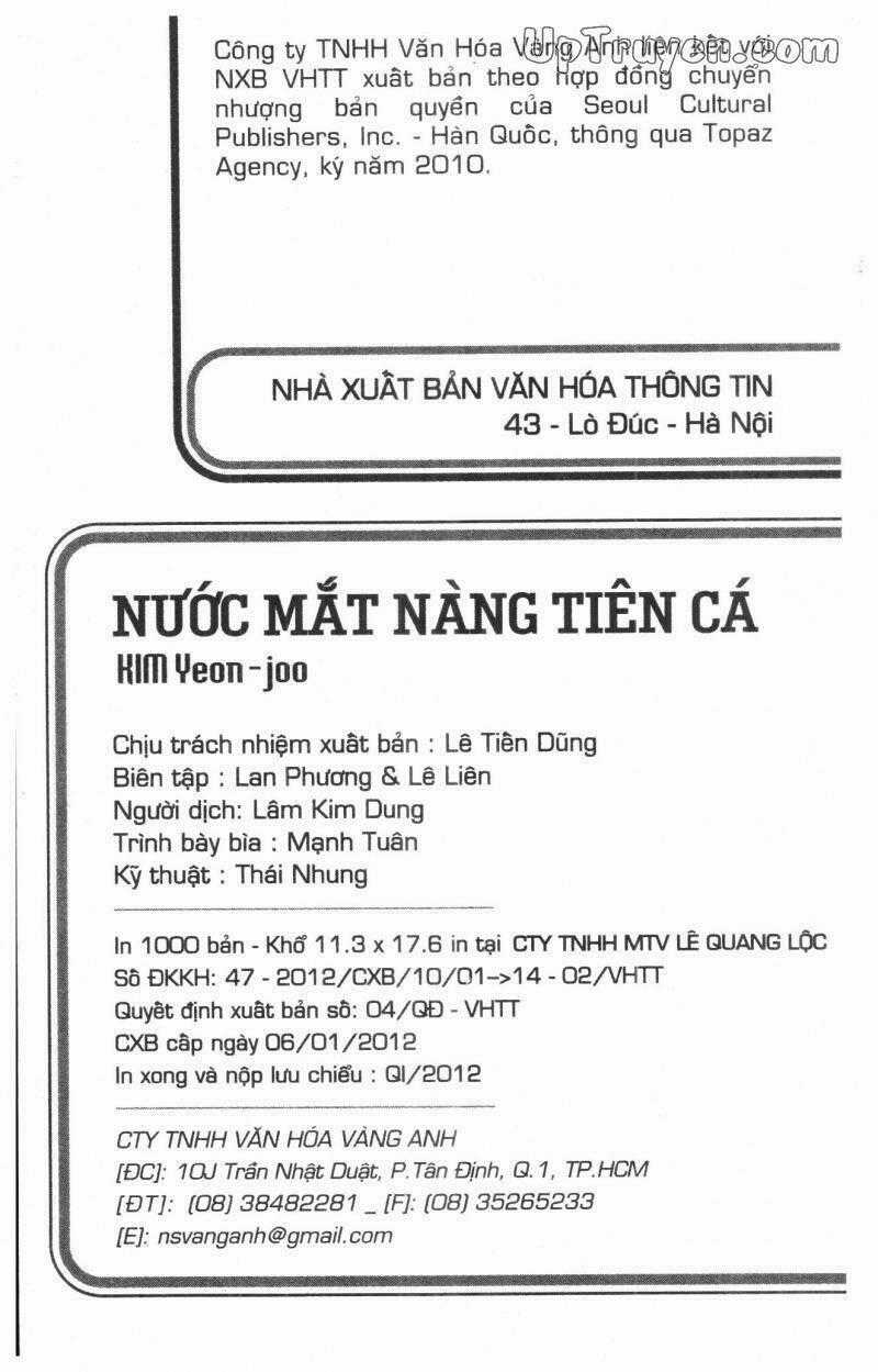 Nước Mắt Nàng Tiên Cá Chapter 4 trang 1