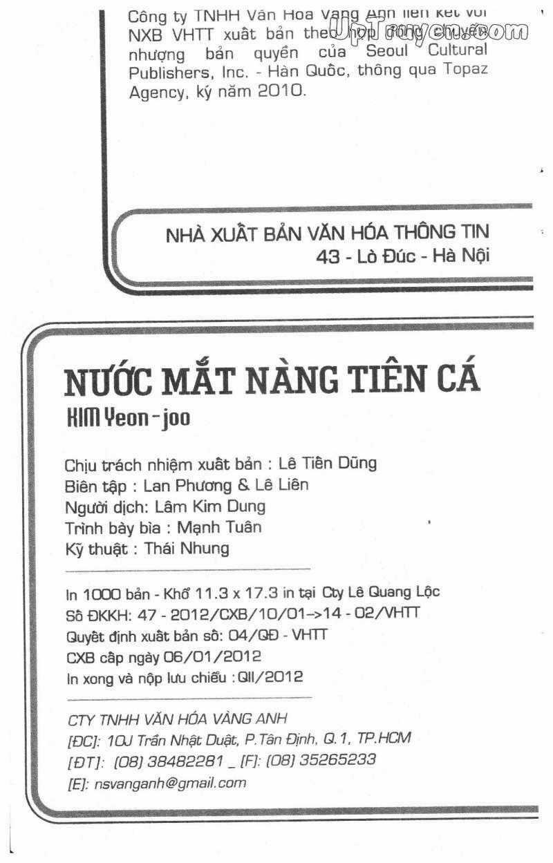 Nước Mắt Nàng Tiên Cá Chapter 6 trang 1