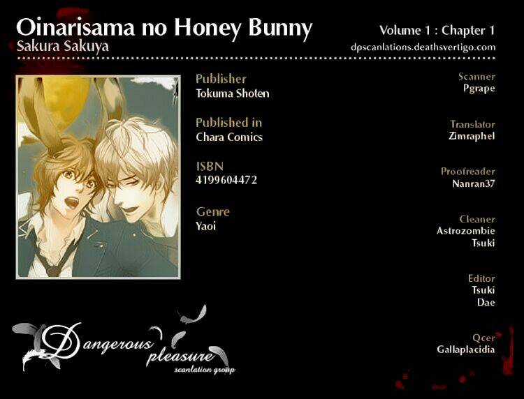 Oinarisama No Honey Bunny Chapter 1 trang 1