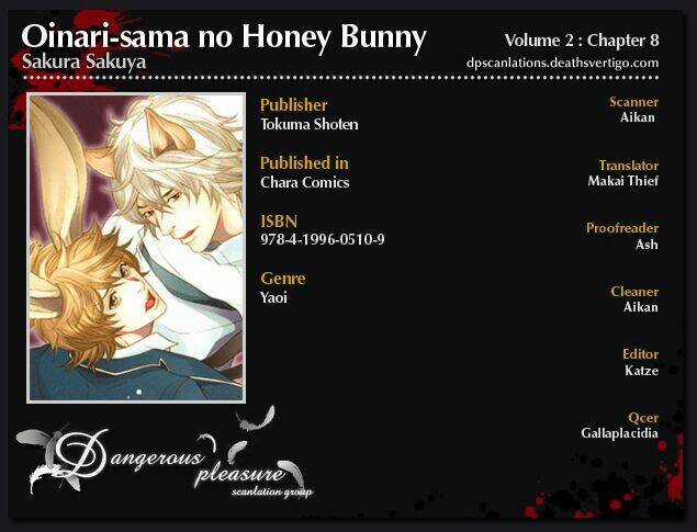 Oinarisama No Honey Bunny Chapter 8 trang 1