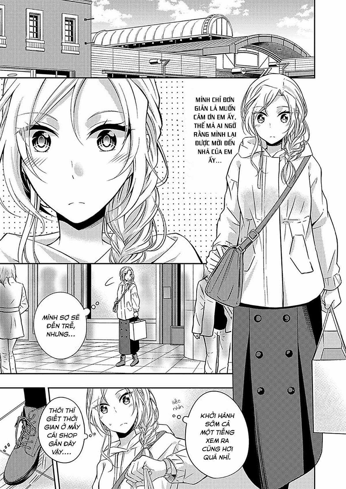 Okubyou Na Takase-San Wa Kyou Mo Kanojo Wo Machiwabiru Chapter 2 trang 0