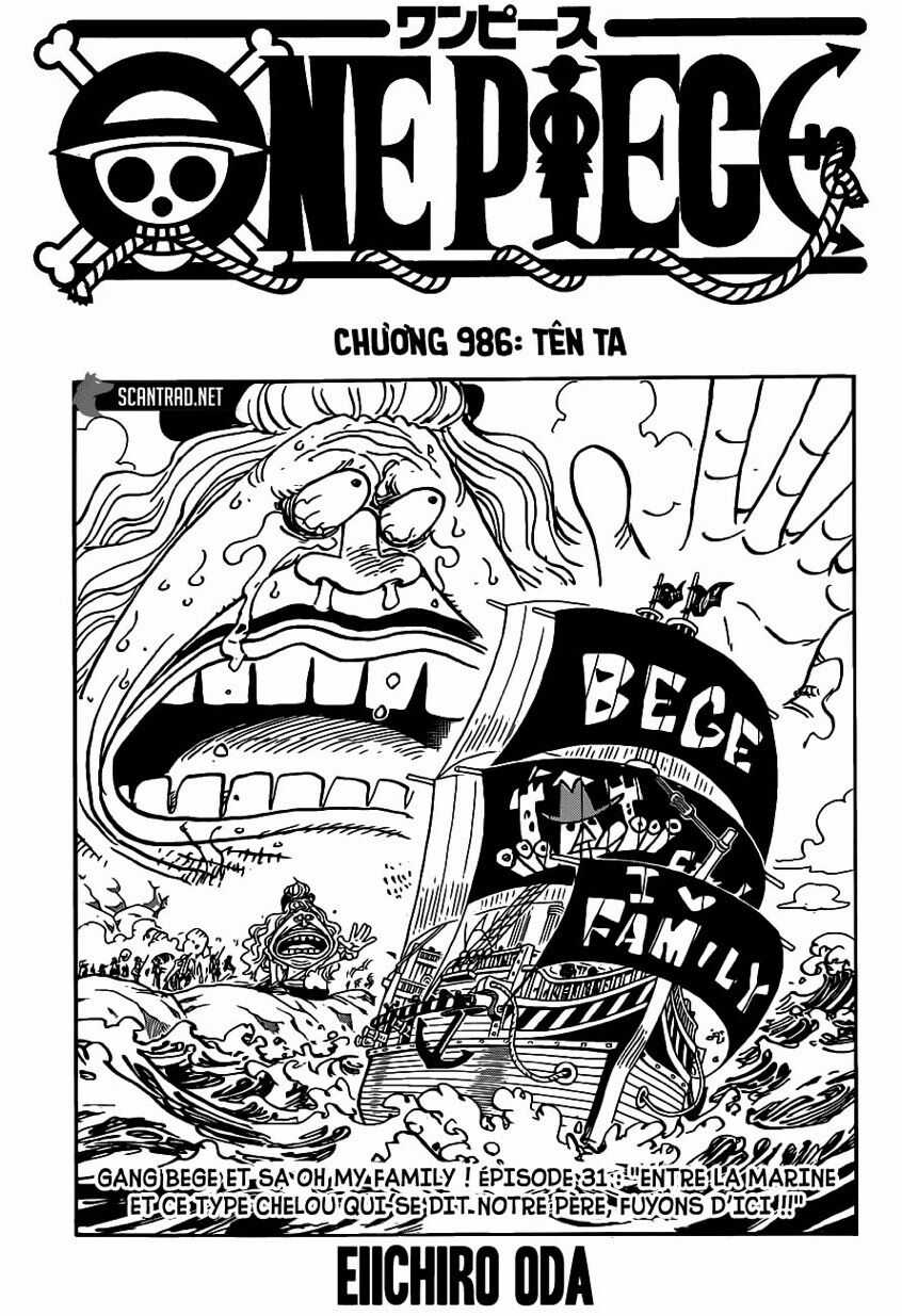 One Piece Chapter 986 trang 0