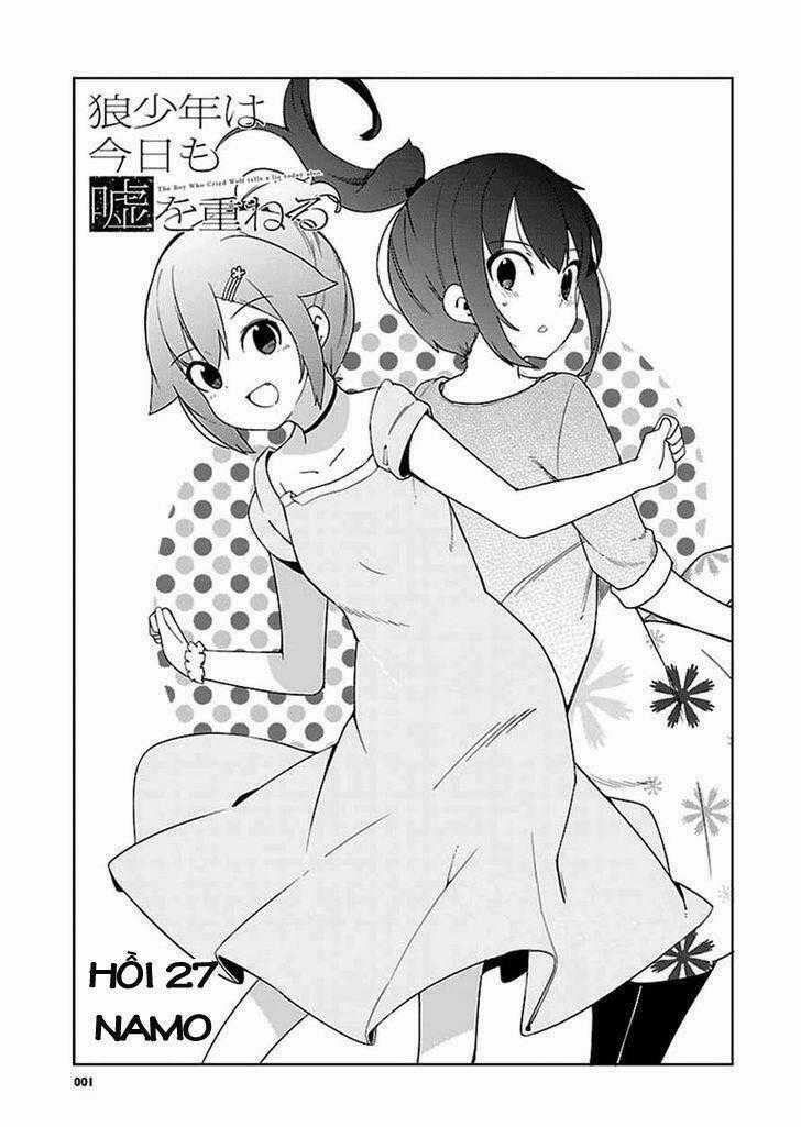 Ookami Shounen wa Kyou mo Uso o Kasaneru Chapter 27 trang 1