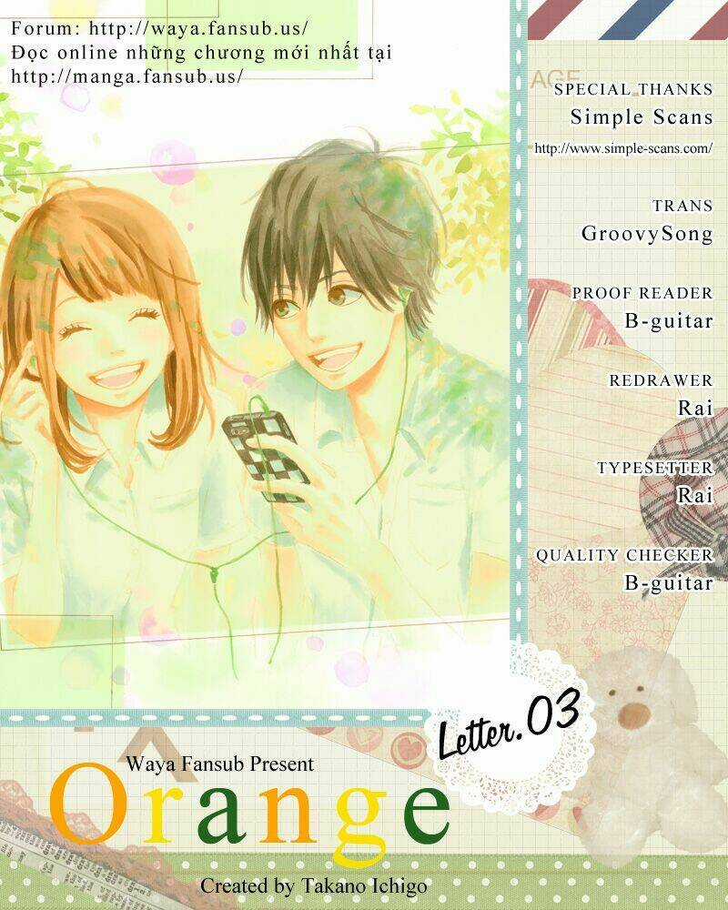 Orange Chapter 3 trang 1