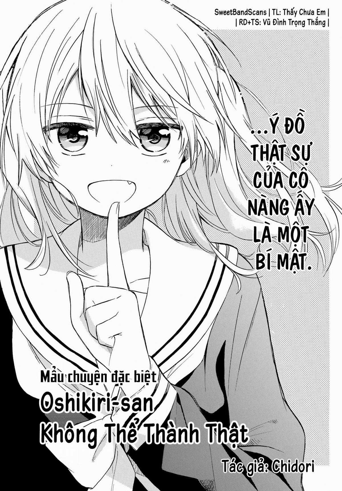 Oshikiri-san Không Thể Thành Thật Chapter 0 trang 0