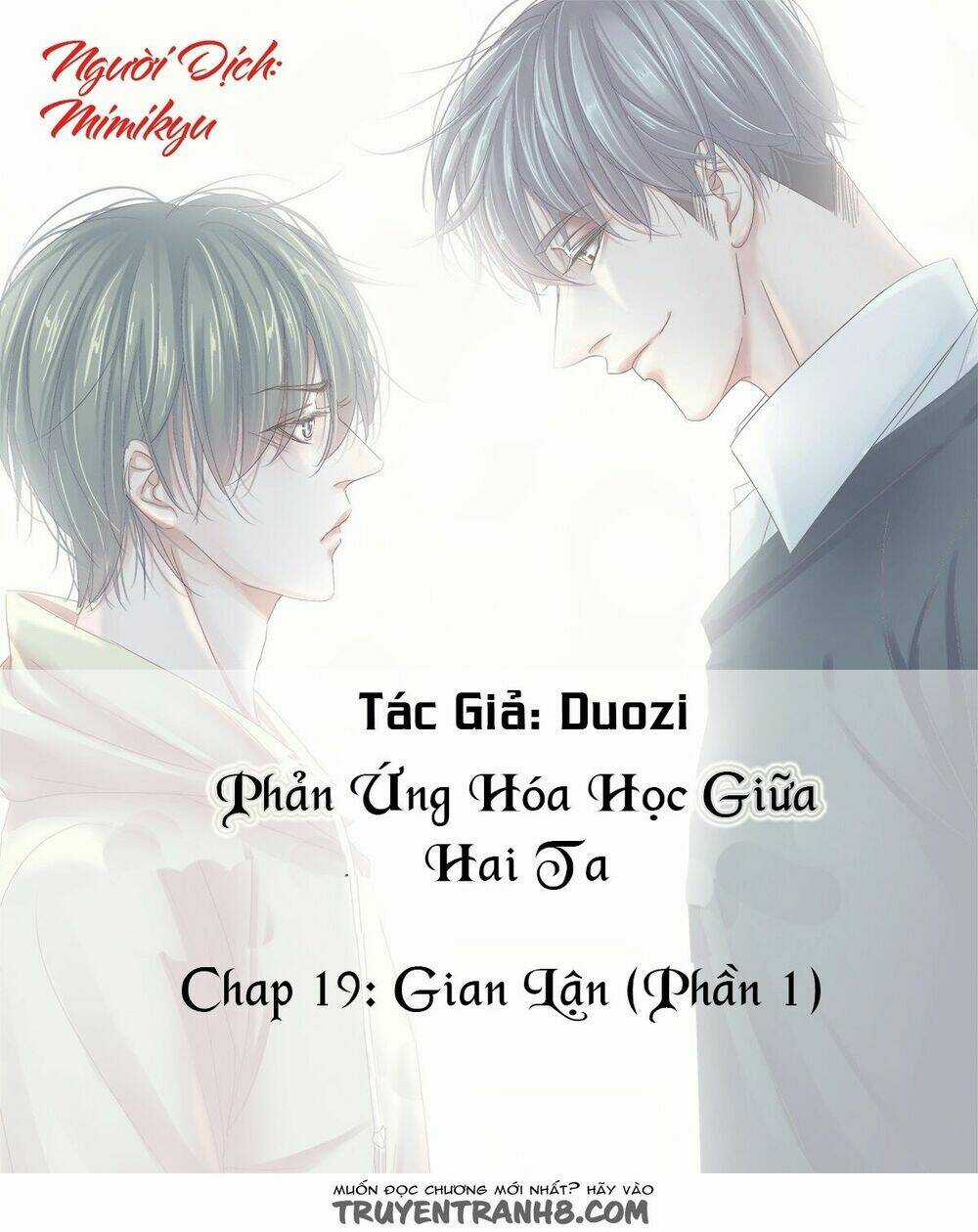 Phản Ứng Hóa Học Giữa Hai Ta Chapter 19 trang 1