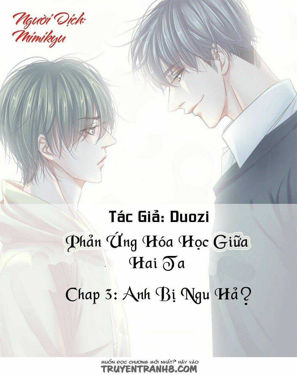 Phản Ứng Hóa Học Giữa Hai Ta Chapter 3 trang 1