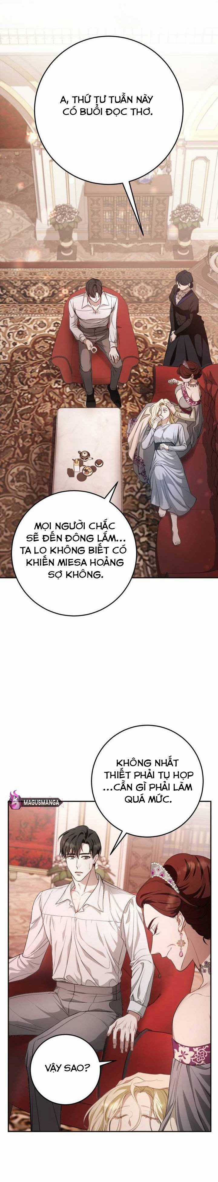 PHÍA SAU NỤ CƯỜI CỦA NÀNG CÔNG CHÚA SỐNG SÓT Chapter 8 trang 0