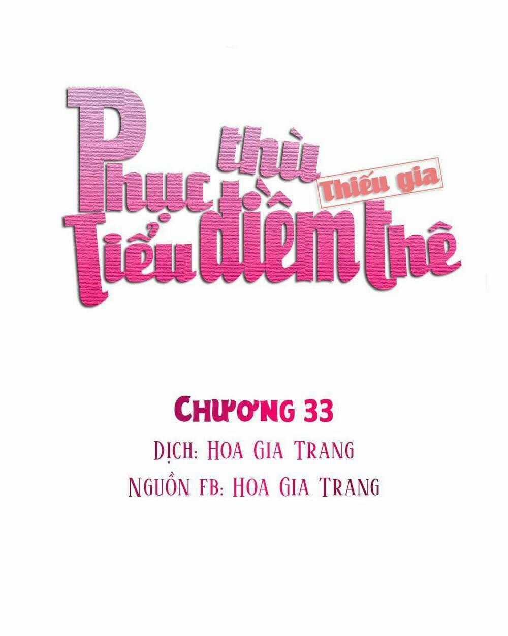 Phục Thù Thiếu Gia Tiểu Điềm Thê Chapter 33 trang 0