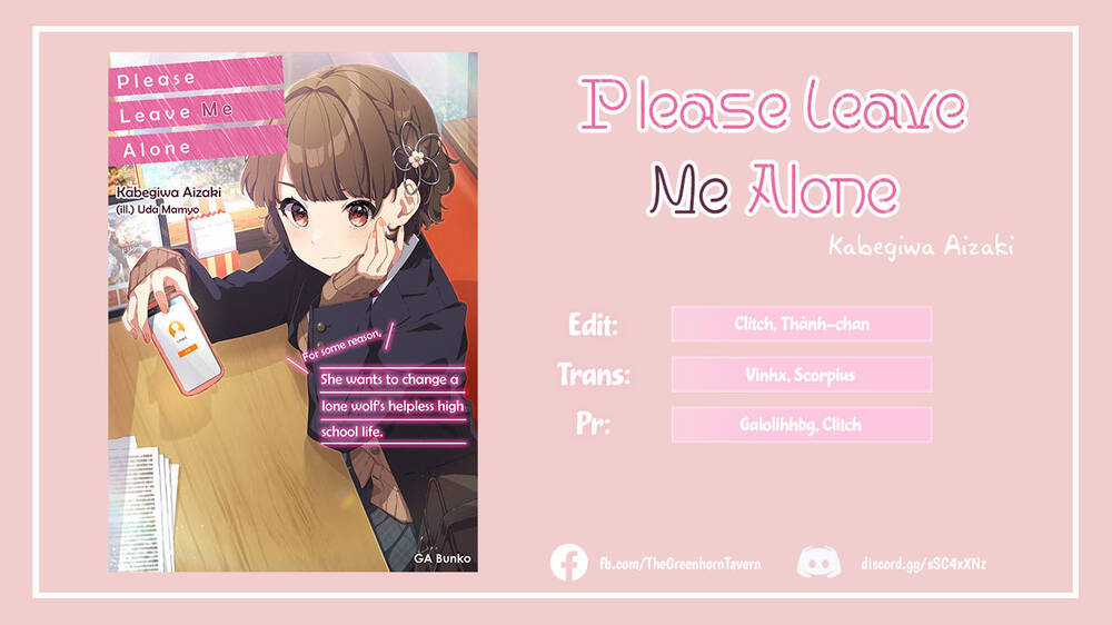 Please Leave Me Alone Chapter 1 trang 1