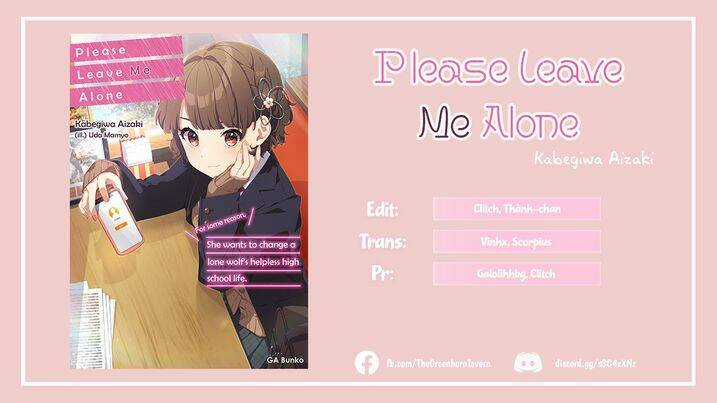 Please Leave Me Alone Chapter 2 trang 1