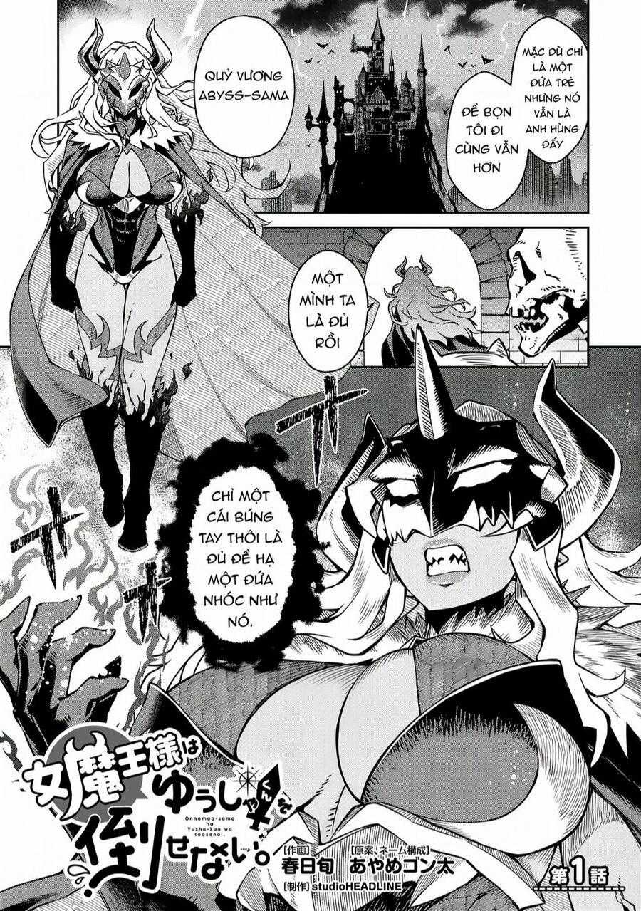 Quỷ Vương-Sama Không Thể Đánh Bại Hero-Kun! Chapter 1 trang 1