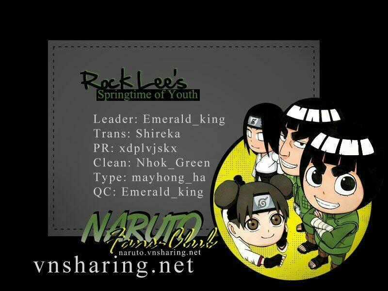 Rock Lee's Springtime Of Youth Chapter 26 trang 0