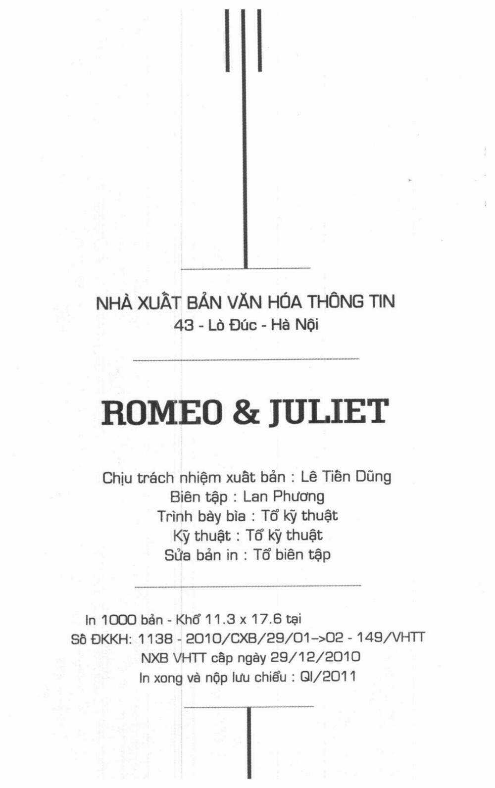 Romeo And Juliet Chapter 2 trang 1