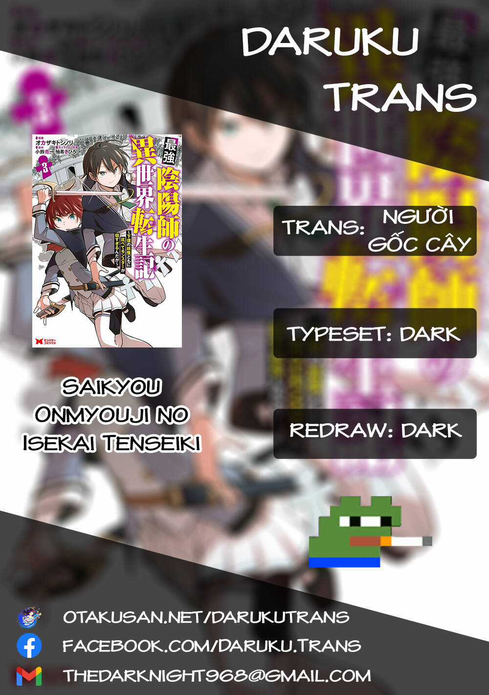 Saikyou Inyoushi No Isekai Tenseiki Chapter 11 trang 0