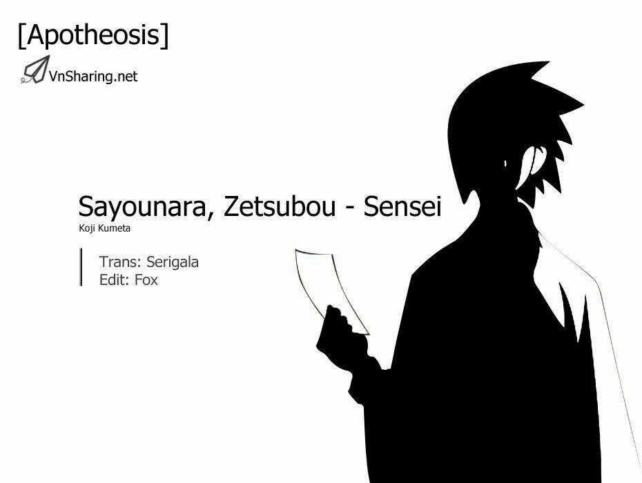 Sayounara, Zetsubou-Sensei Chapter 11 trang 0