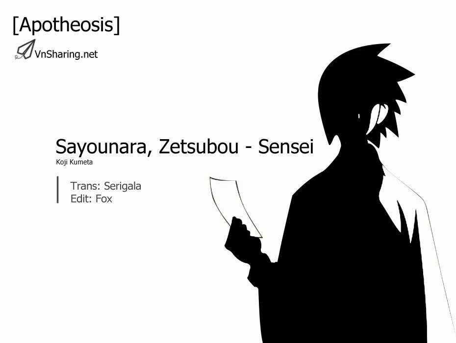 Sayounara, Zetsubou-Sensei Chapter 14 trang 0