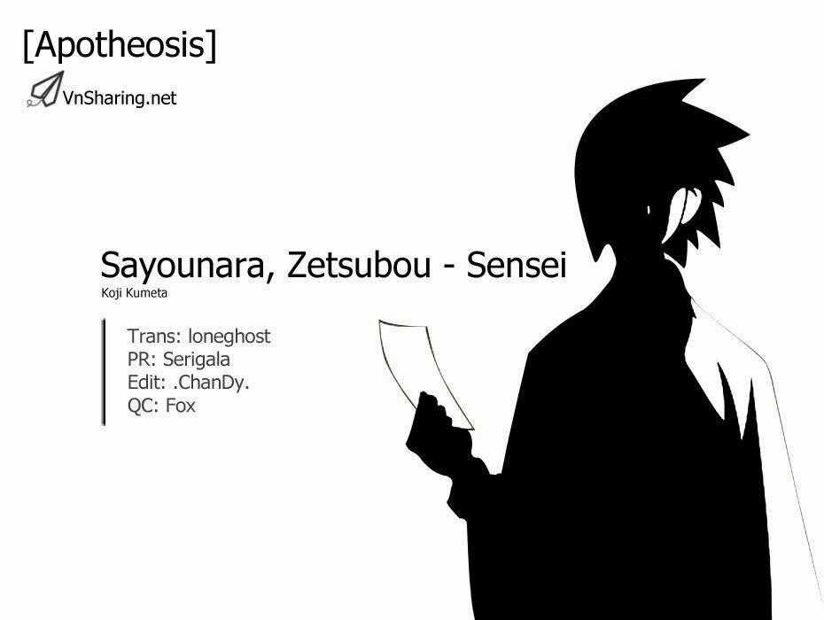 Sayounara, Zetsubou-Sensei Chapter 16 trang 0