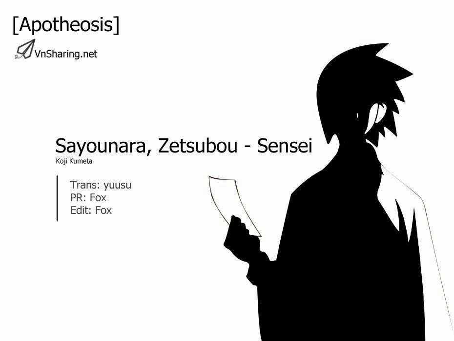 Sayounara, Zetsubou-Sensei Chapter 21 trang 0