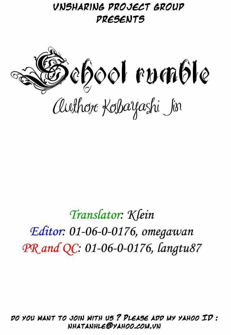 School Rumble Chapter 1 trang 0