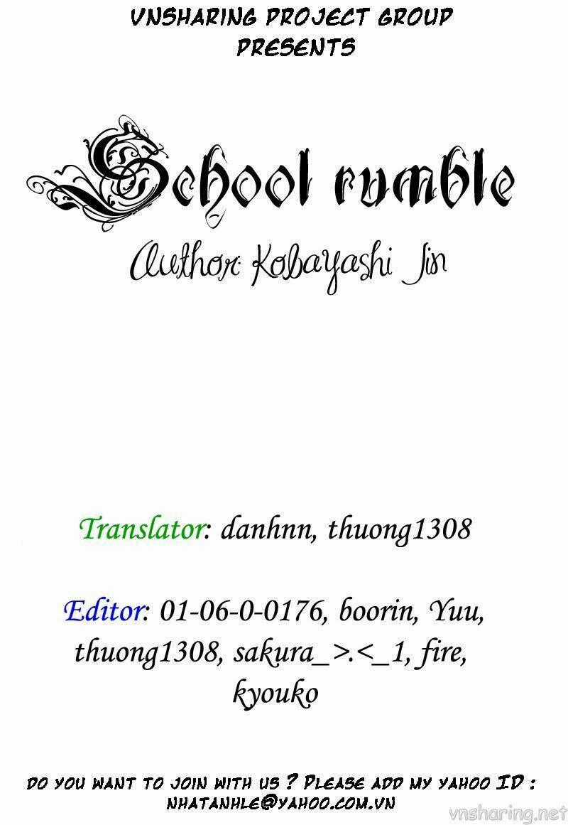 School Rumble Chapter 27 trang 0