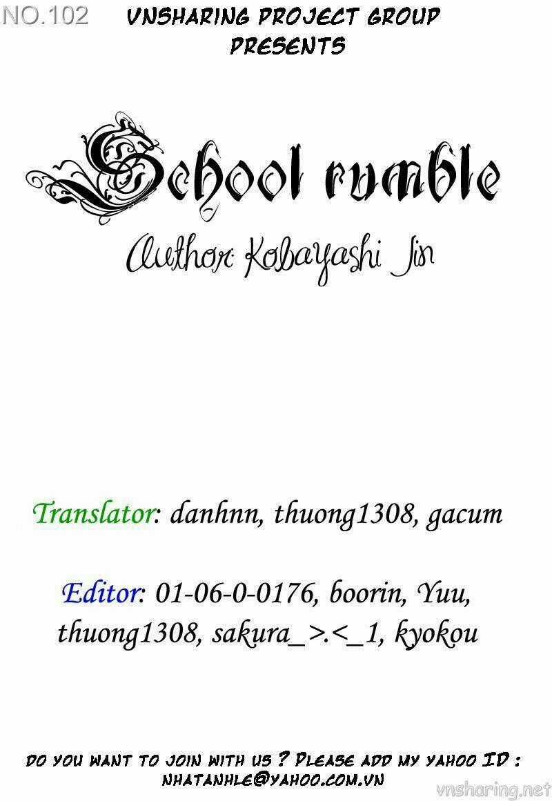 School Rumble Chapter 31 trang 0