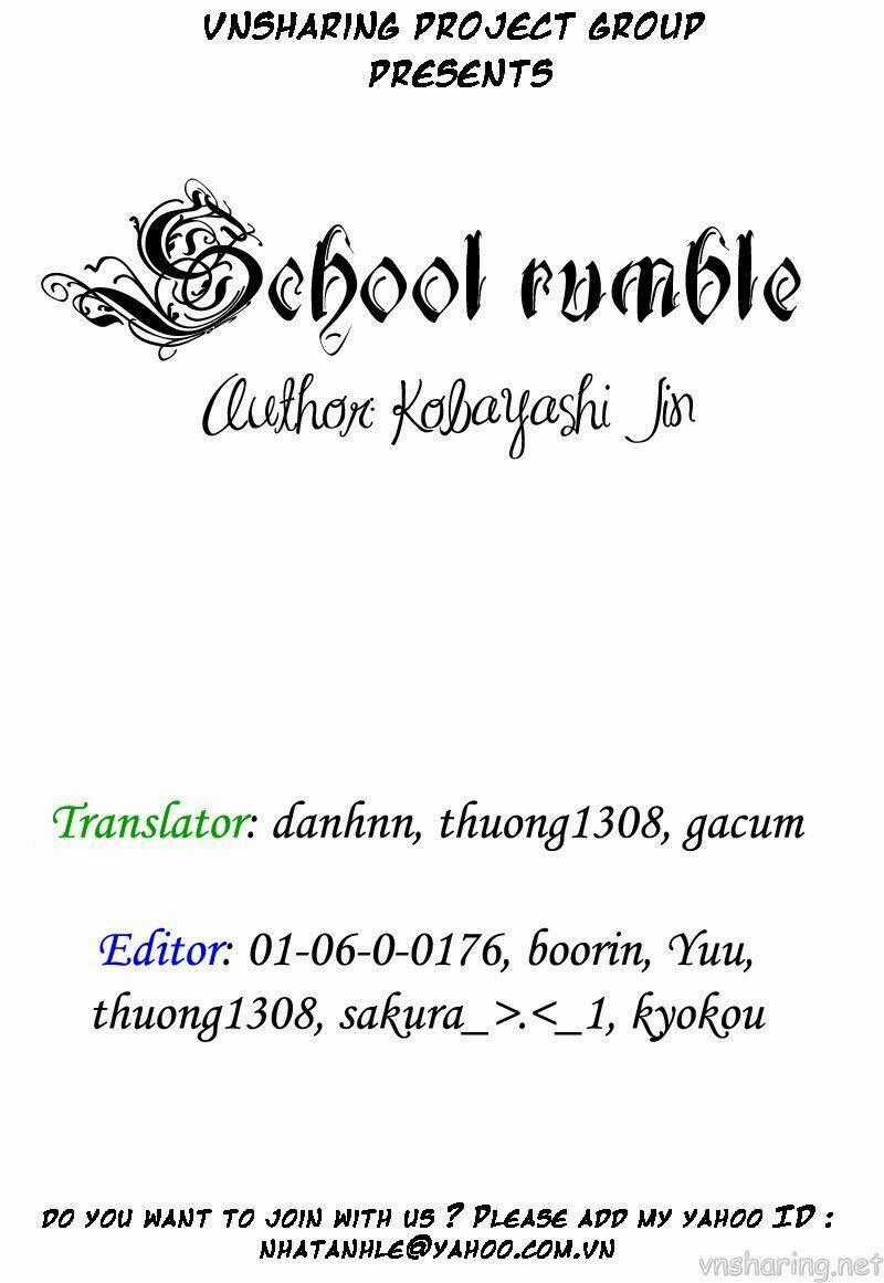 School Rumble Chapter 32 trang 0