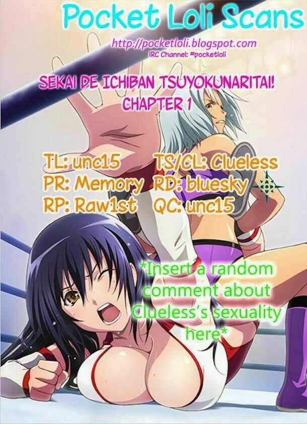 Sekai De Ichiban Tsuyokunaritai! Chapter 1 trang 0