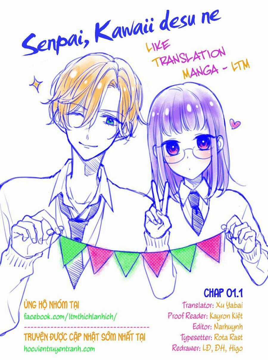 Senpai, Kawaii Desu Ne Chapter 1.1 trang 1