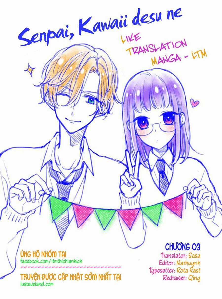 Senpai, Kawaii Desu Ne Chapter 3 trang 0