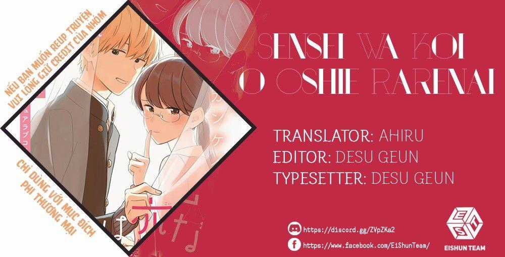 Sensei Can't Teach Me About Love Chapter 10 trang 1