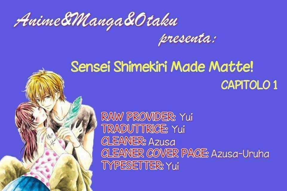 Sensei 〆Shimekiri Made Matte! Chapter 1 trang 0