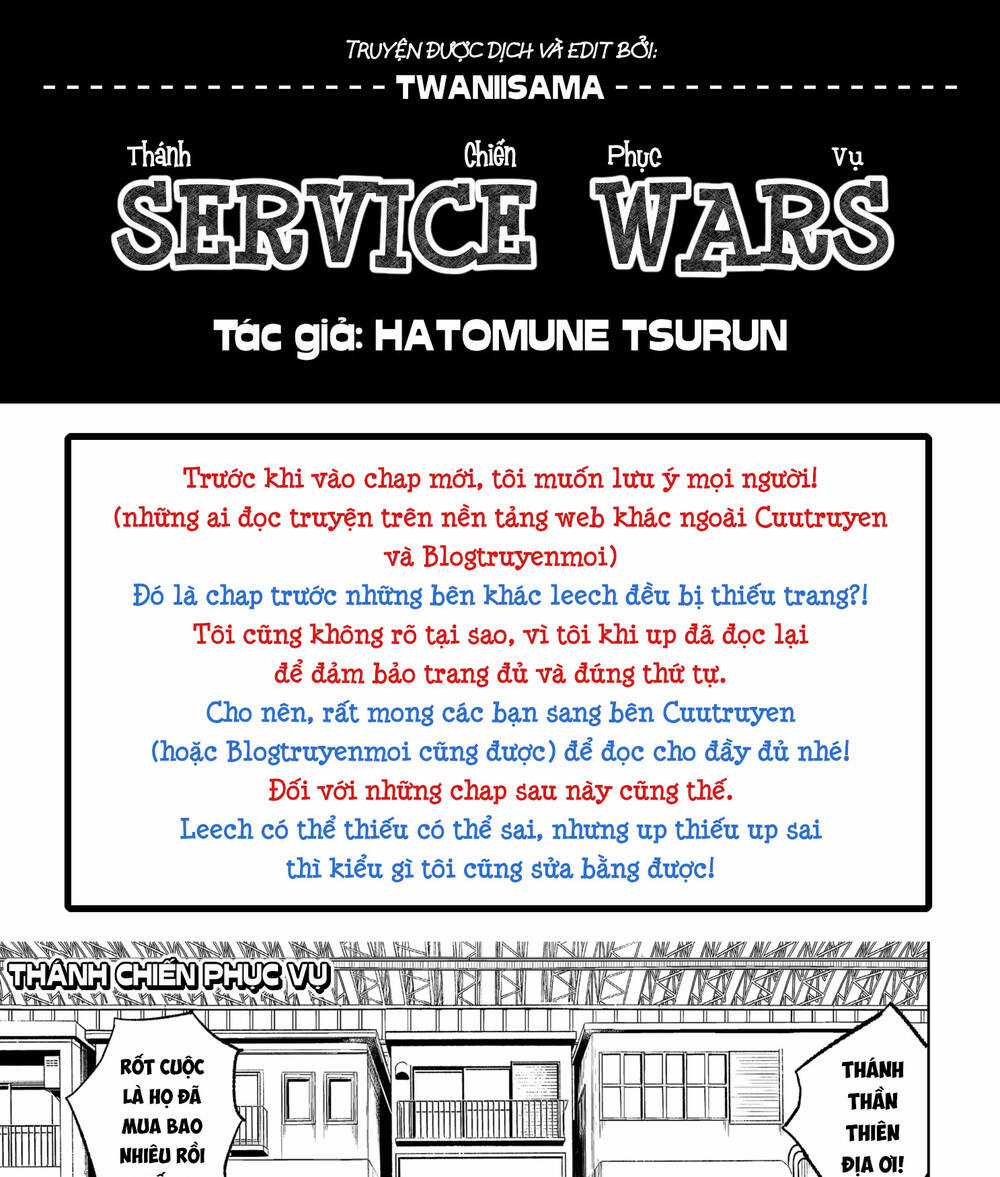 Service Wars - Thánh Chiến Phục Vụ Chapter 9 trang 0