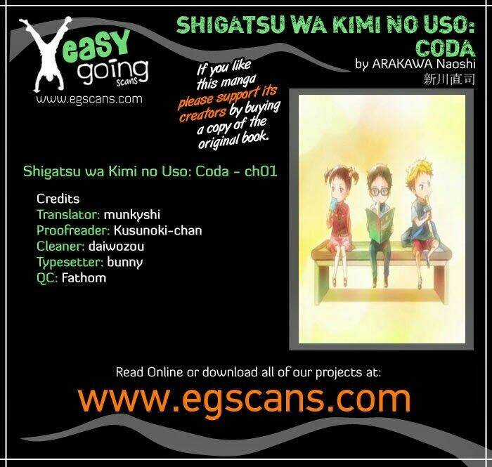 Shigatsu Wa Kimi No Uso – Coda Chapter 1 trang 0