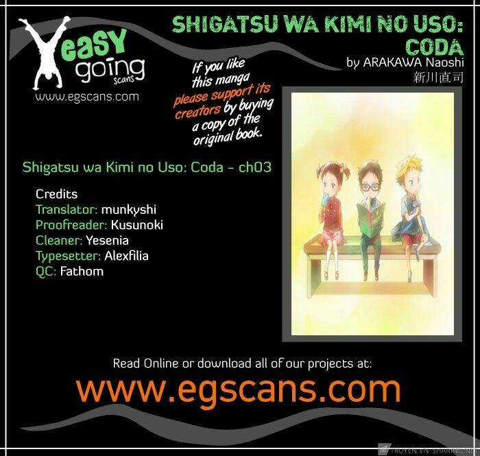 Shigatsu Wa Kimi No Uso – Coda Chapter 3 trang 1