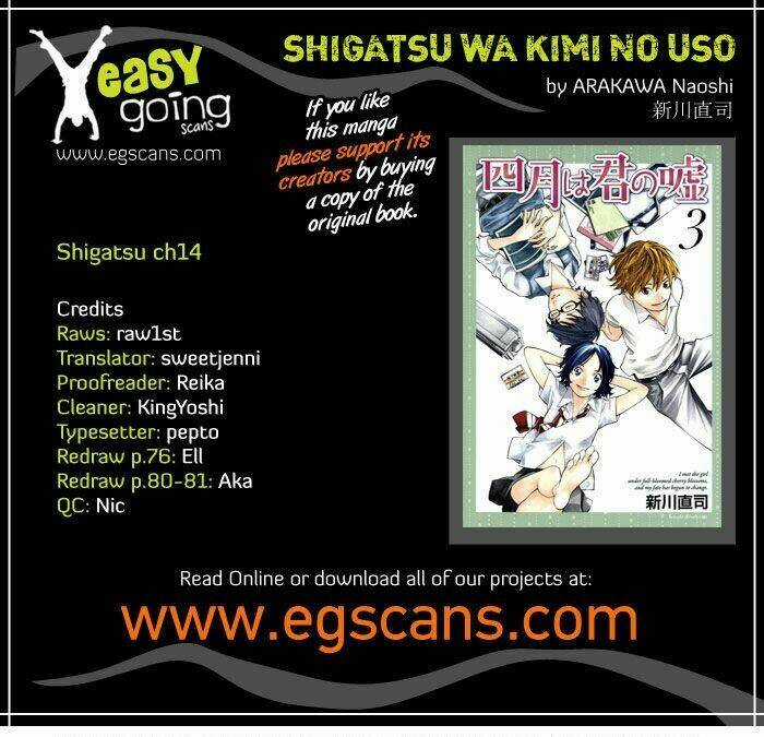 Shigatsu Wa Kimi No Uso Chapter 14 trang 0