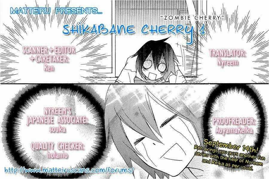 Shikabane Cherry Chapter 1 trang 0