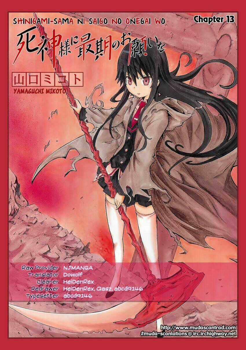 Shinigami-Sama Ni Saigo No Onegai Wo Chapter 13 trang 1