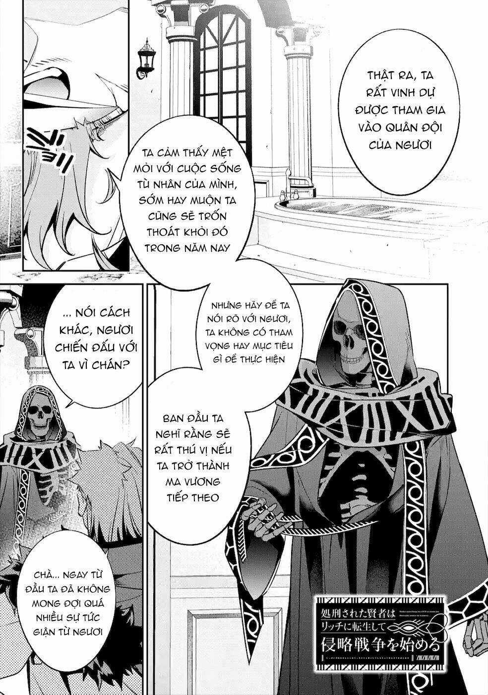 Shokei Sareta Kenja Wa Lich Ni Tensei Shite Shinryaku Sensou Wo Hajimaru Chapter 10.1 trang 1