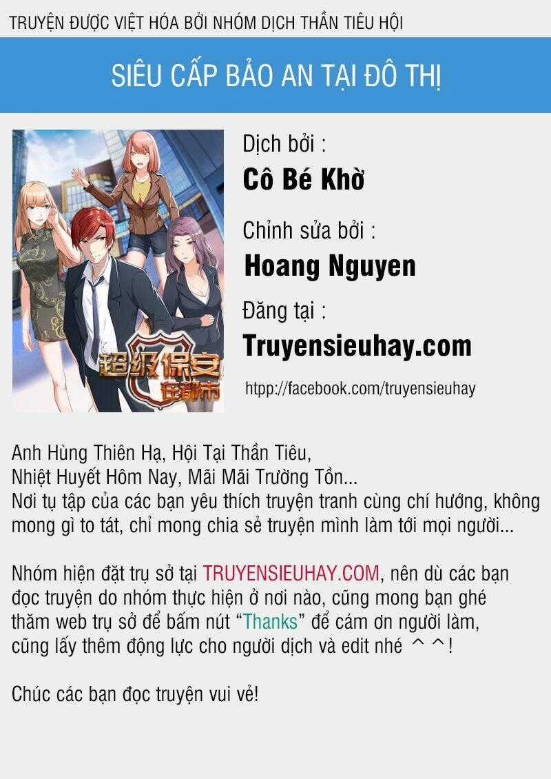 Siêu Cấp Bảo An Tại Đô Thị Chapter 10 trang 0