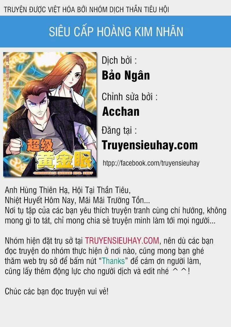 Siêu Cấp Hoàng Kim Nhãn Chapter 1 trang 0