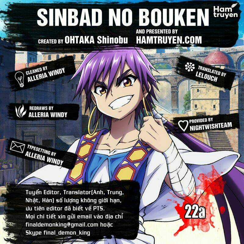 Sinbad No Bouken Chapter 22.1 trang 0