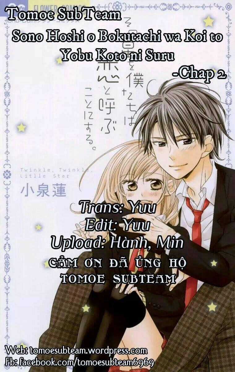 Sono Hoshi O Bokutachi Wa Koi To Yobu Koto Ni Suru Chapter 2 trang 0