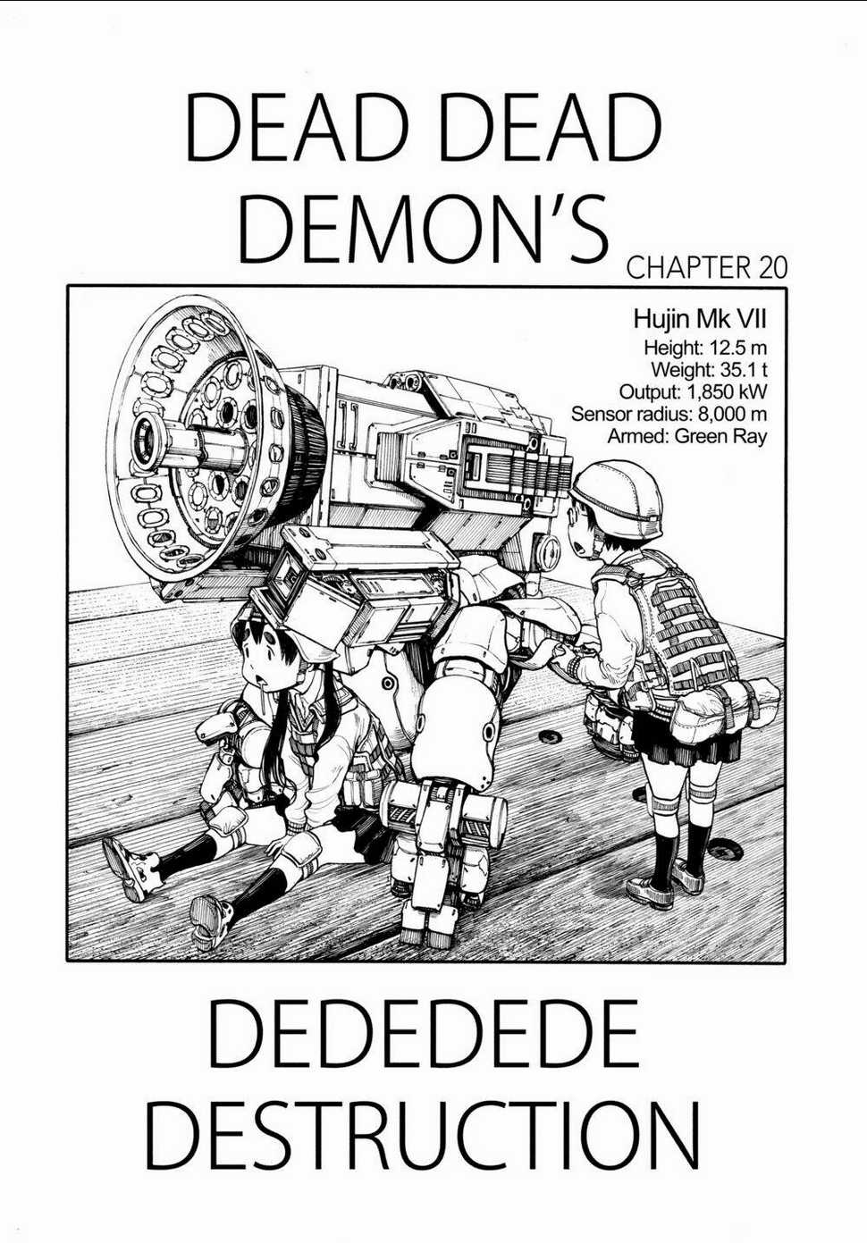 Sự Hủy Diệt Dededede Của Dead Dead Demon Chapter 20 trang 0