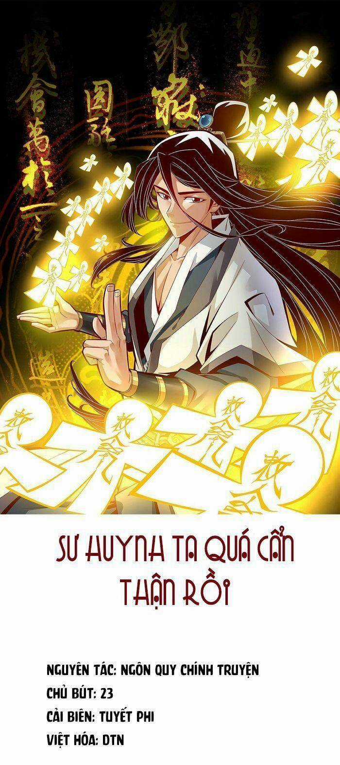 Sư Huynh Của Ta Quá Cẩn Thận Rồi Chapter 1 trang 0