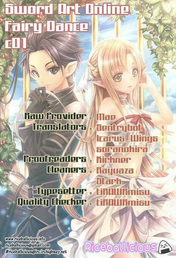 Sword Art Online: Fairy Dance Chapter 1.1 trang 1