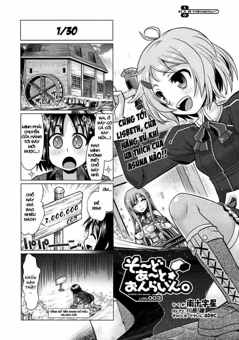 Swort Art Online - 4Koma Chapter 3 trang 1