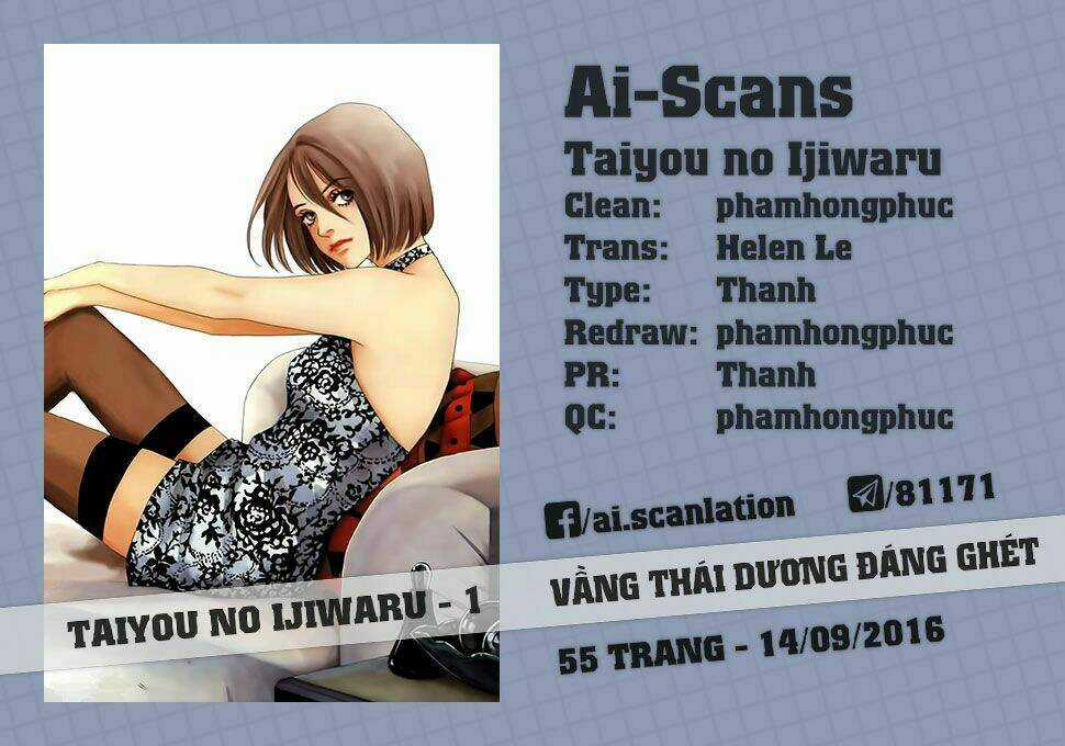 Taiyou No Ijiwaru Chapter 1 trang 0