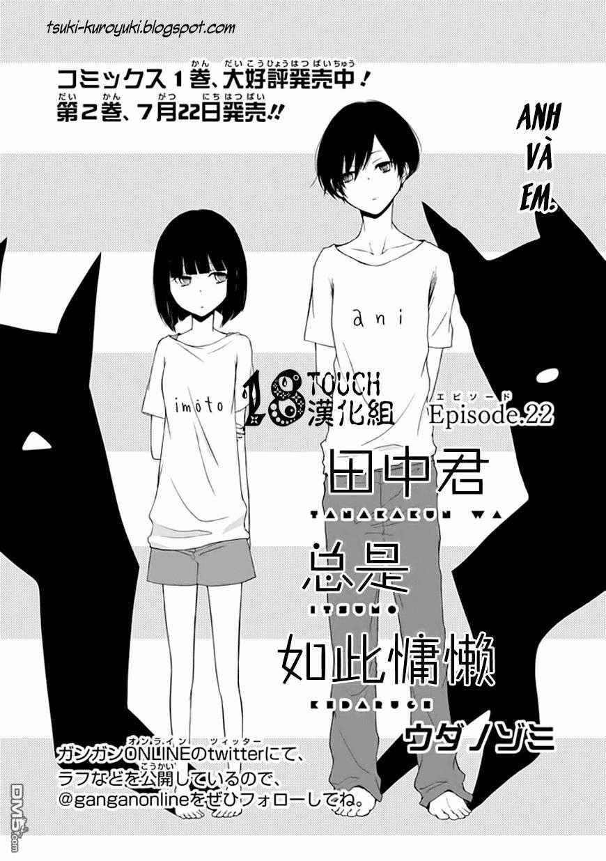 Tanaka-Kun Wa Itsumo Kedaruge Chapter 22 trang 1